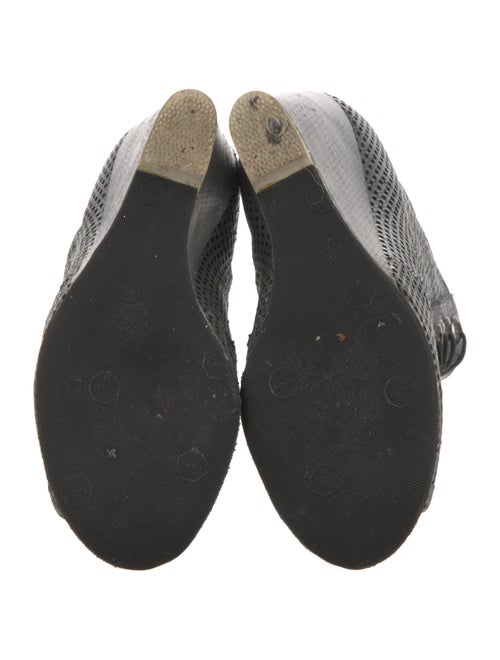 Chanel 2008 Interlocking CC Logo Lace-Up Boots