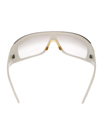Chanel Interlocking CC Logo Shield Sunglasses