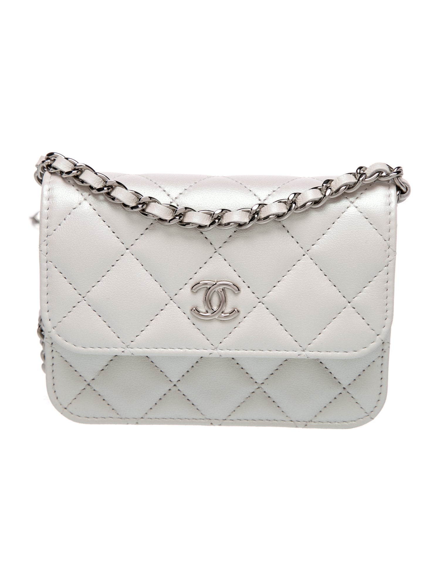 Chanel Iridescent Coco Bow Clutch w/ Chain