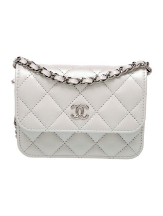 Chanel Iridescent Coco Bow Clutch w/ Chain