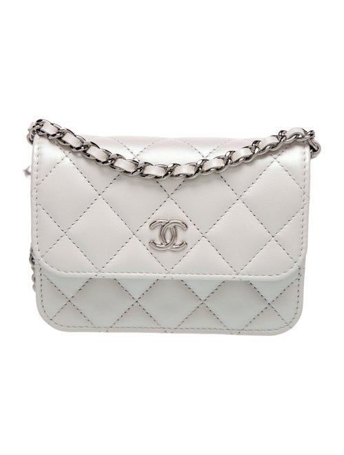 Chanel Iridescent Coco Bow Clutch w/ Chain