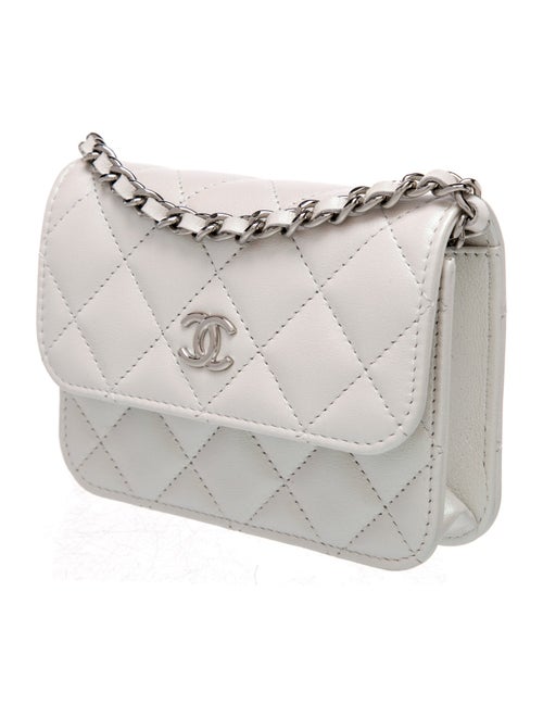 Chanel Iridescent Coco Bow Clutch w/ Chain