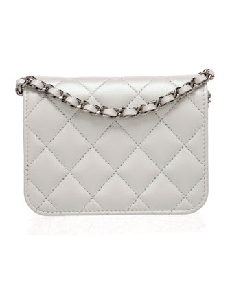 Chanel Iridescent Coco Bow Clutch w/ Chain