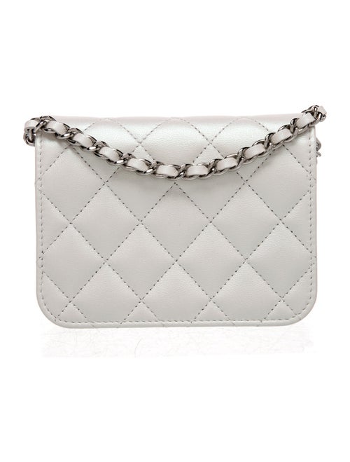 Chanel Iridescent Coco Bow Clutch w/ Chain