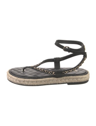 Chanel 2021 Interlocking CC Logo Espadrilles