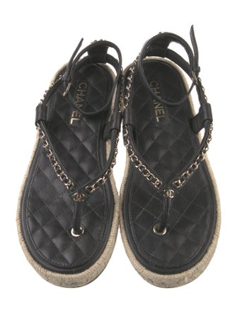 Chanel 2021 Interlocking CC Logo Espadrilles