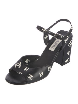 Chanel 2022 Interlocking CC Logo Sandals
