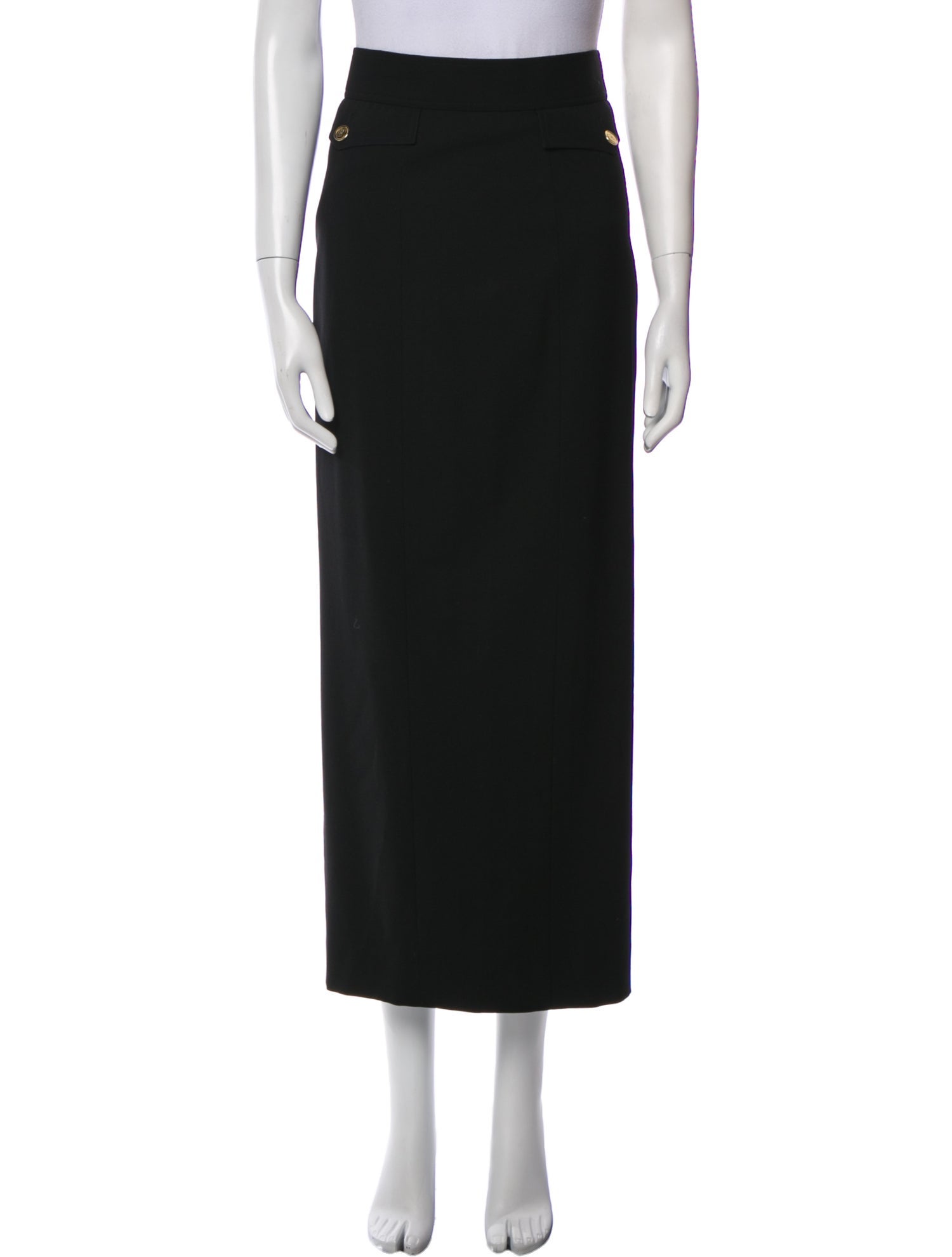 Chanel Wool Midi Length Skirt