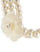 Chanel Faux Pearl & Resin Camellia Multistrand Collar Necklace