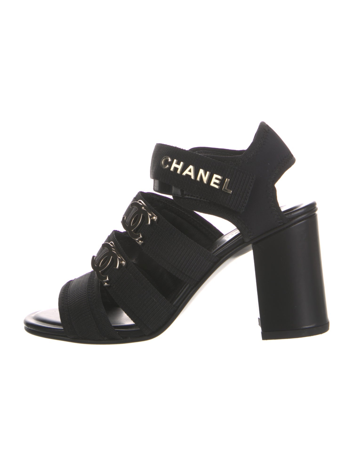 Chanel 2023 Interlocking CC Logo Sandals