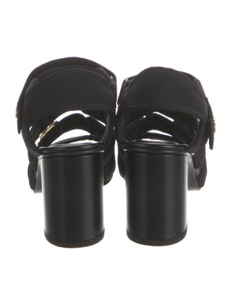 Chanel 2023 Interlocking CC Logo Sandals