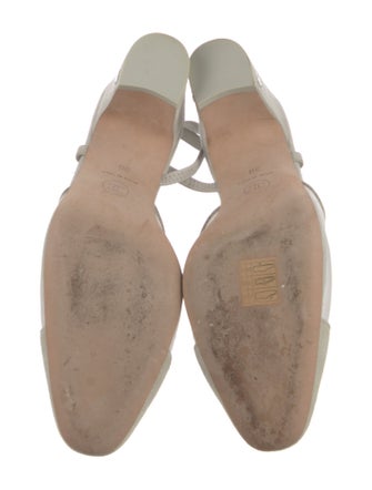 Chanel Interlocking CC Logo Suede Slingback Pumps