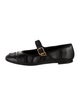 Chanel Interlocking CC Logo Leather Mary Jane Flats