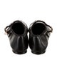 Chanel Interlocking CC Logo Leather Mary Jane Flats