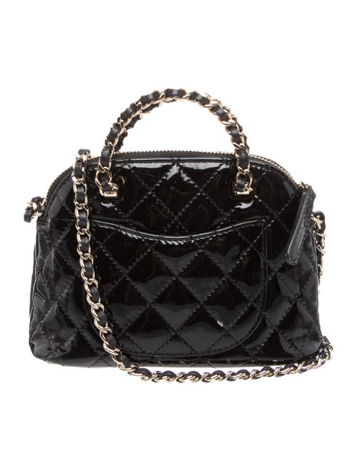 Chanel Mini Shiny Coco Clutch w/ Chain