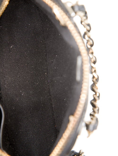 Chanel Mini Shiny Coco Clutch w/ Chain