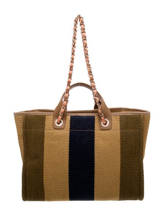 Chanel Medium Raffia Deauville Shopping Bag
