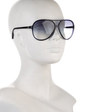 Chanel Interlocking CC Logo Aviator Sunglasses