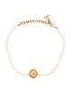 Chanel 2024 Faux Pearl CC Choker Necklace