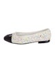 Chanel Interlocking CC Logo Tweed Ballet Flats