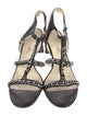 Chanel Interlocking CC Logo Leather Gladiator Sandals