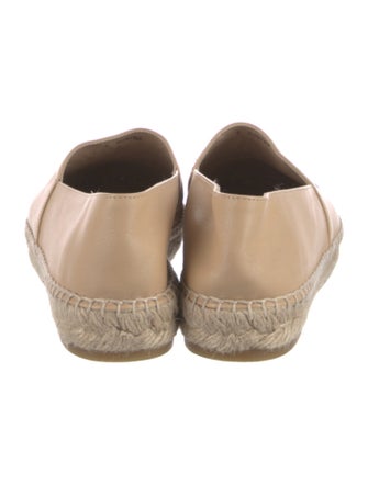 Chanel Interlocking CC Logo Leather Espadrilles