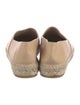 Chanel Interlocking CC Logo Leather Espadrilles