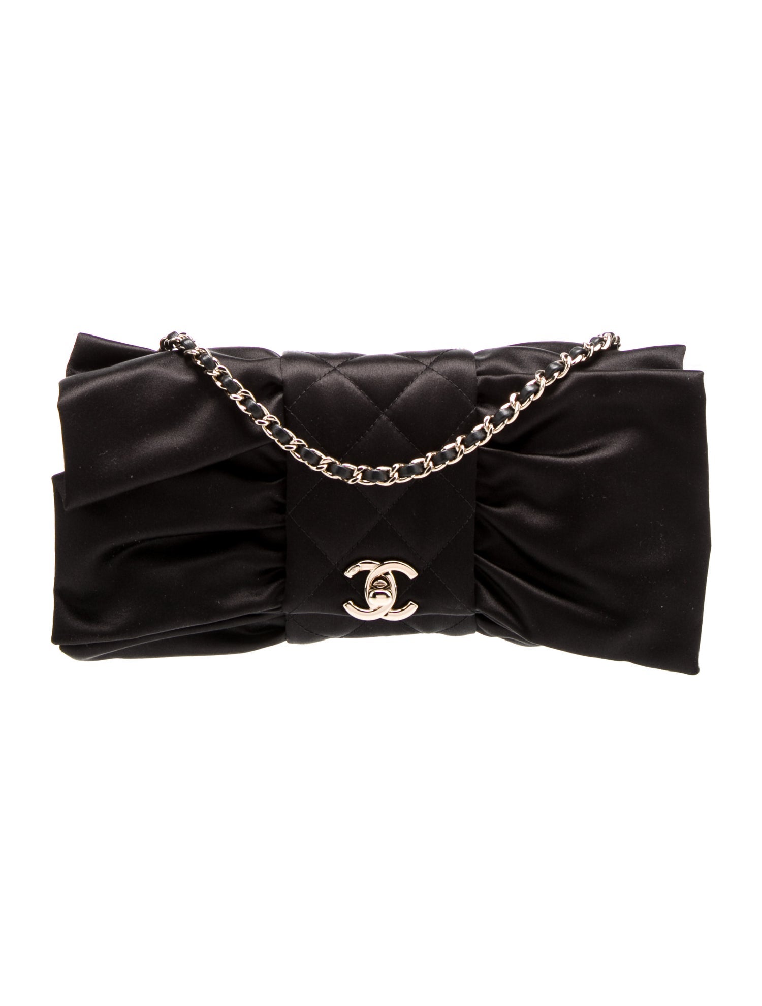 Chanel Quilted Bow Clutch