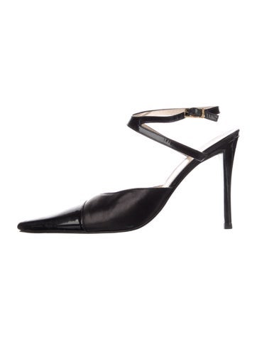 Chanel Pumps Vintage Leather Mules Us7, It37 | 7