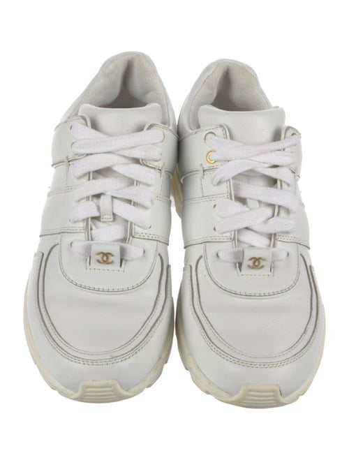 Chanel Interlocking CC Logo Calfskin Sneakers