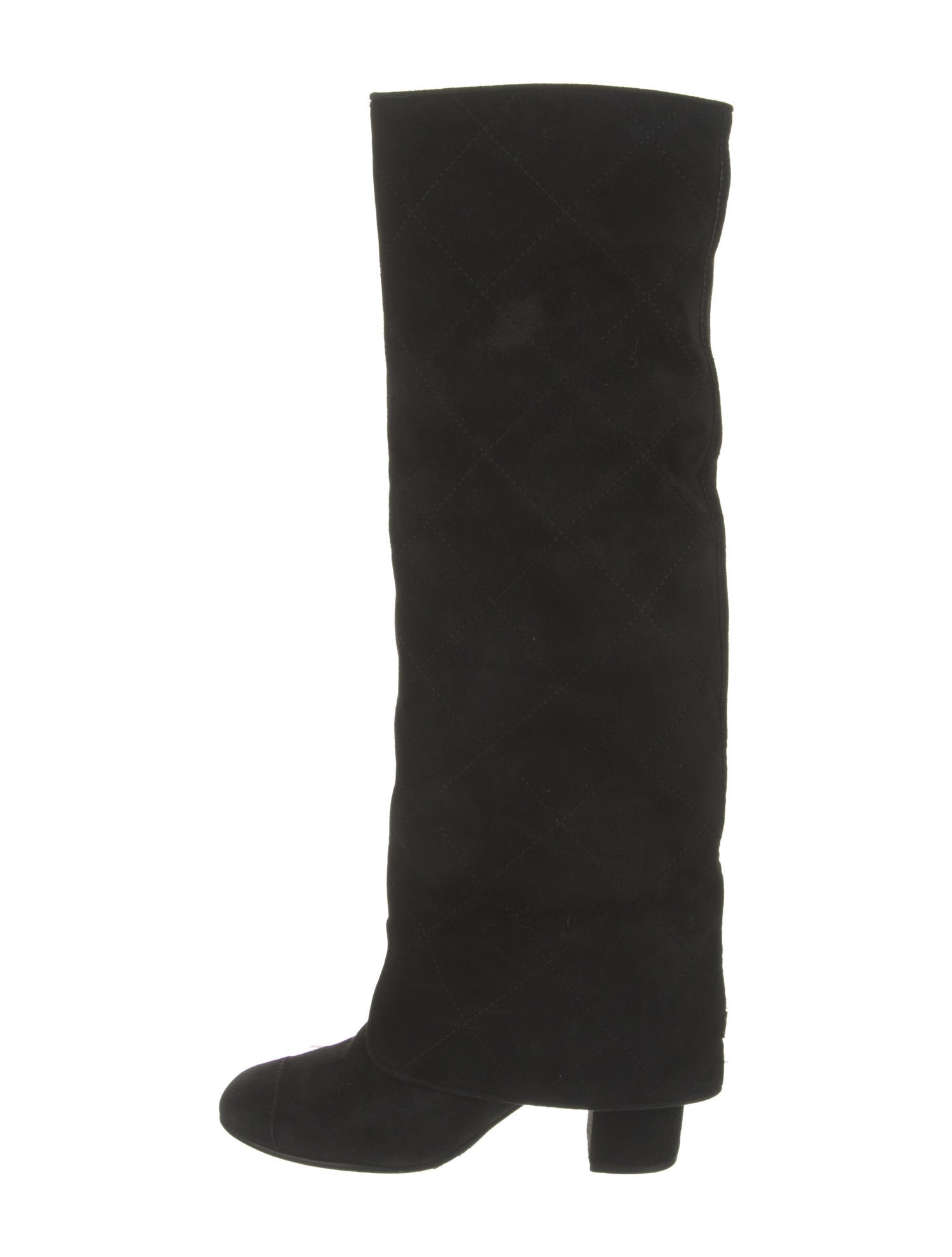 Chanel 2011 Interlocking CC Logo Riding Boots