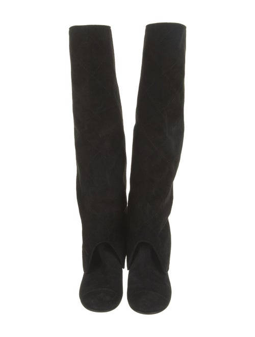 Chanel 2011 Interlocking CC Logo Riding Boots