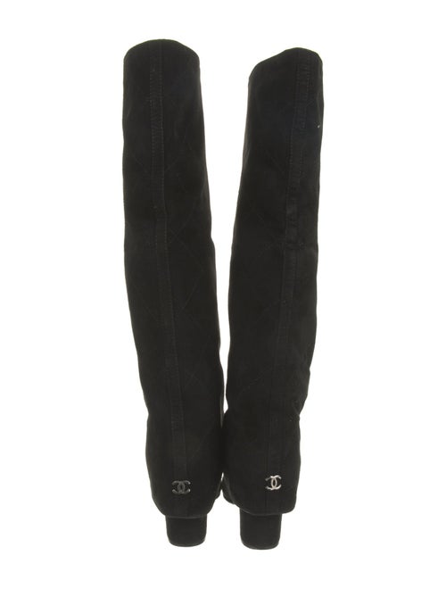 Chanel 2011 Interlocking CC Logo Riding Boots