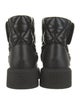 Chanel Interlocking CC Logo Leather Combat Boots