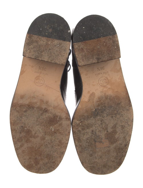 Chanel Interlocking CC Logo Leather Riding Boots