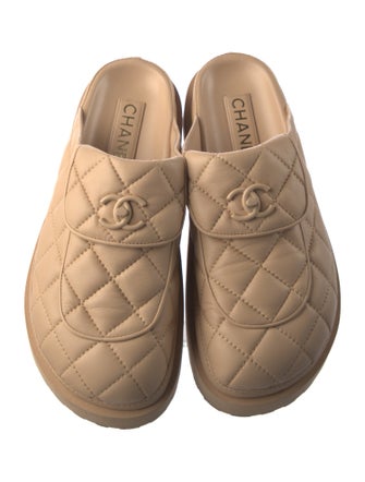Chanel 2024 Interlocking CC Logo Mules