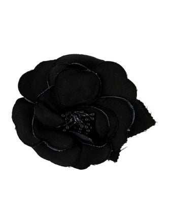 Chanel Silk Camellia Brooch