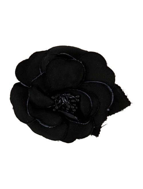 Chanel Silk Camellia Brooch