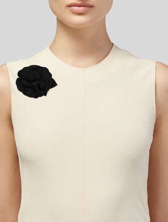 Chanel Silk Camellia Brooch