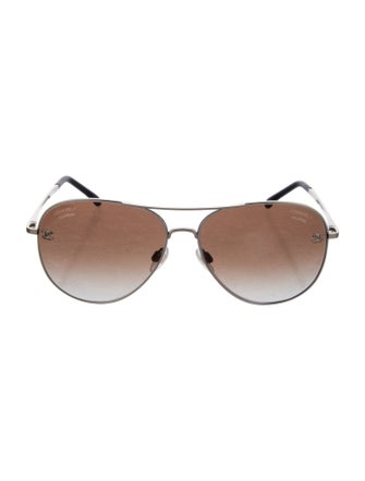 Chanel Interlocking CC Logo Aviator Sunglasses