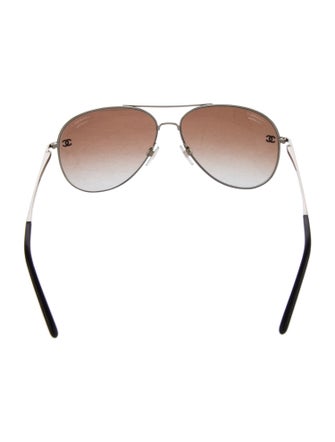 Chanel Interlocking CC Logo Aviator Sunglasses