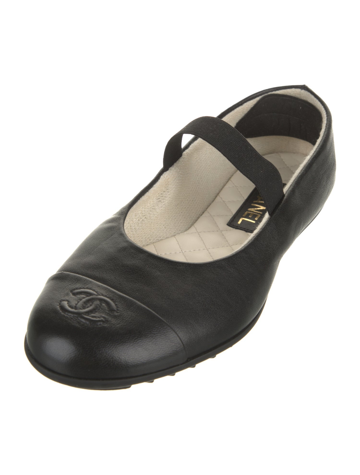 Chanel 2025 Interlocking CC Logo Ballet Flats