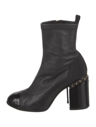 Chanel 2021 Interlocking CC Logo Sock Boots