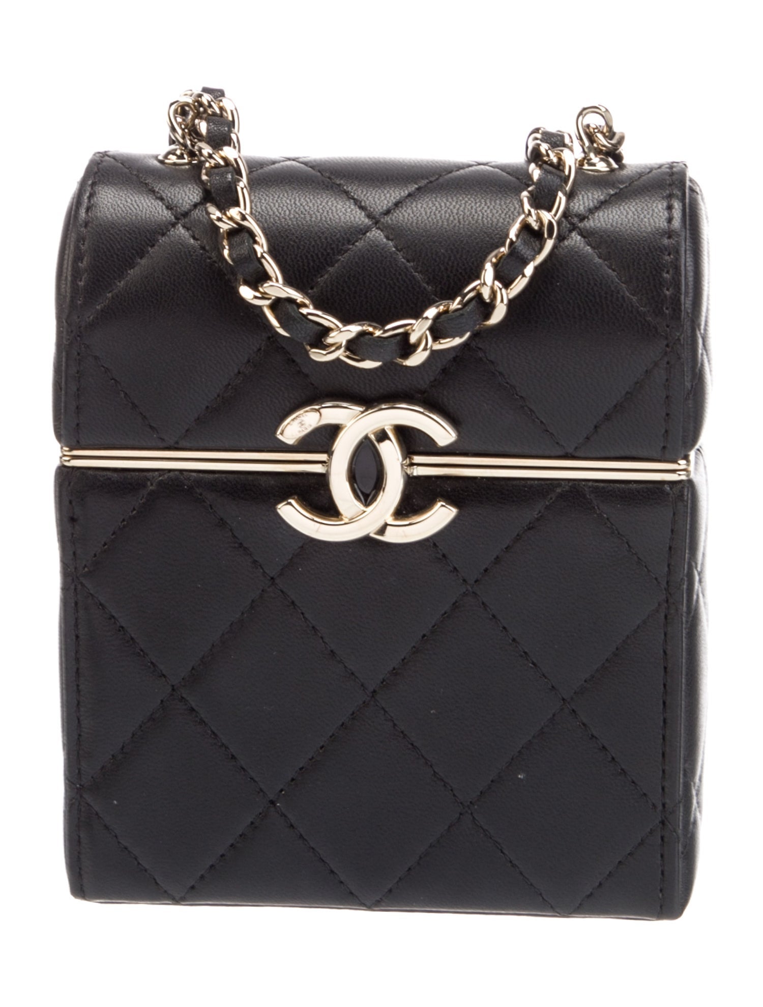 Chanel 2023 Quilted Vanity Box w/Chain