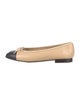Chanel Interlocking CC Logo Lambskin Ballet Flats