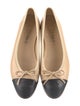 Chanel Interlocking CC Logo Lambskin Ballet Flats