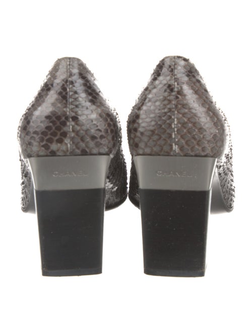 Chanel 1990's Snakeskin Pumps