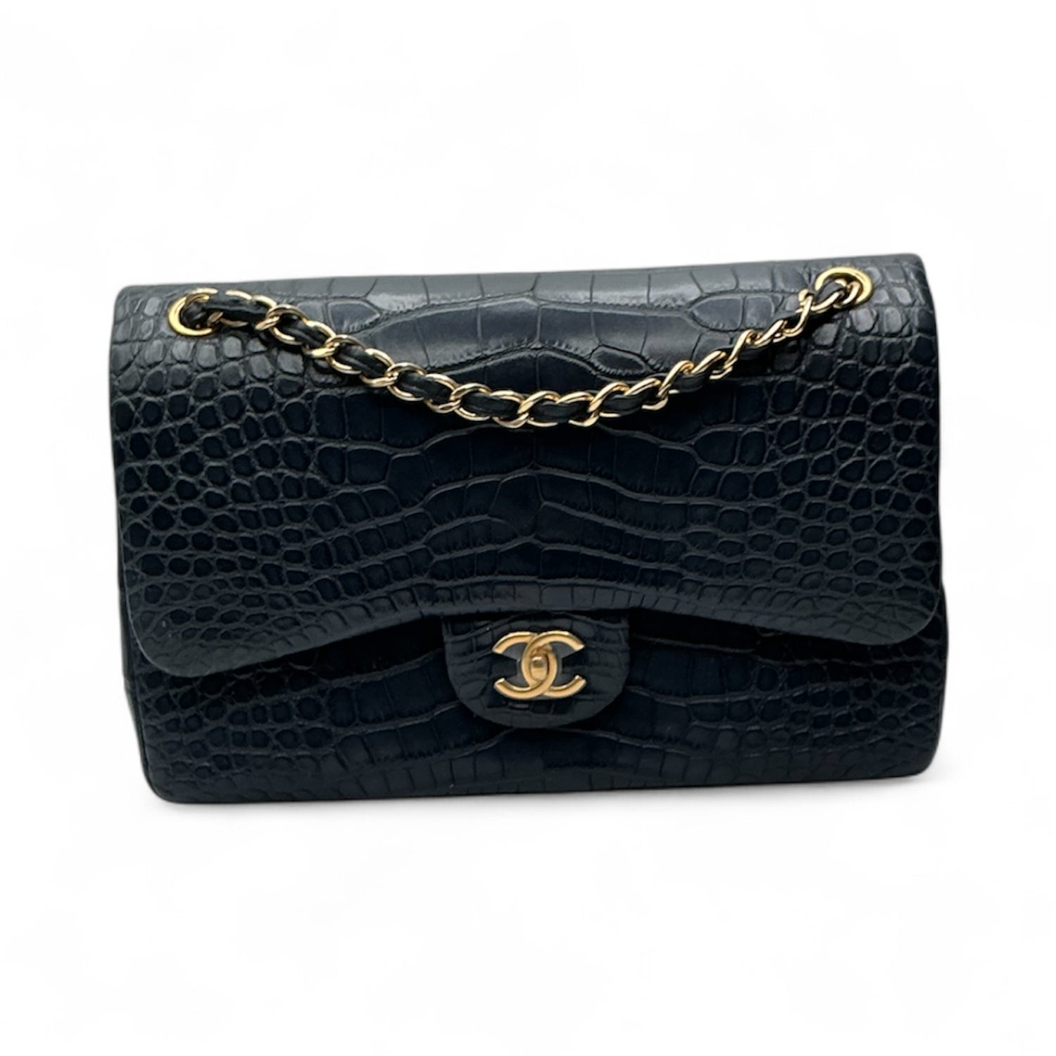 Chanel Interlocking CC Classic Double Flap Bag Jumbo