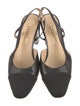 Chanel Interlocking CC Logo Leather Slingback Pumps
