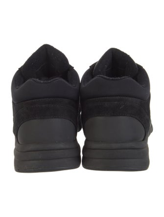 Chanel Interlocking CC Logo Suede Sneakers